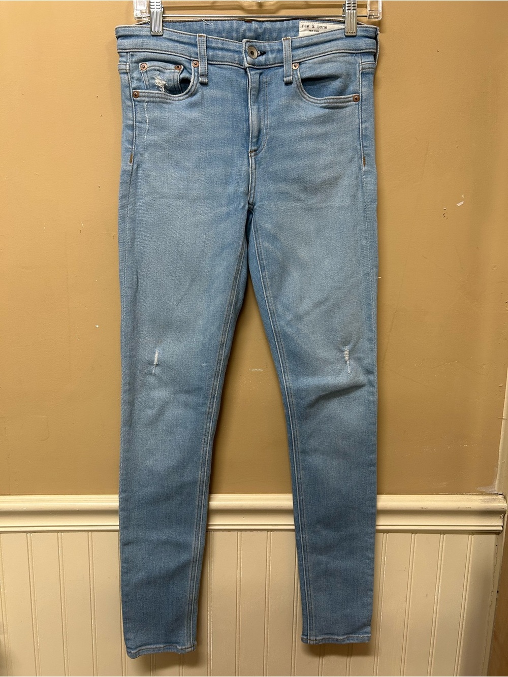 Rag & Bone Jeans Womens 27 Blue Cate Mid Rise Ankle Skinny Stretch Denim Axel
